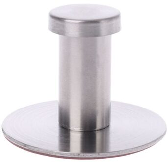 Rvs Ronde Zonder Boren Zelfklevende Wandmontage Handdoek Kleding Haak Sticker Robe Kleerhanger Badkamer 34YF 4cm