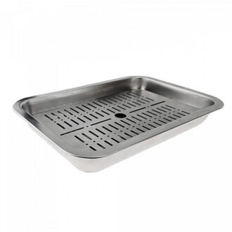 rvs schaal met afdruiprooster