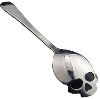 Rvs Schedel Vorm Lepel Creatieve Melk Koffie Lepel Ijs Snoep Theelepel Accessoires