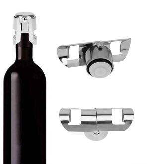 Rvs Siliconen Champagne Fonkelende Wijnfles Stop Vacuüm Rode Wijn Cap Sealer Fles Cover Bar Accessoires type A