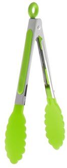 Rvs Siliconen Keuken Tang Bbq Clip Salade Brood Koken Voedsel Serveren Tang Keuken Gereedschap groen