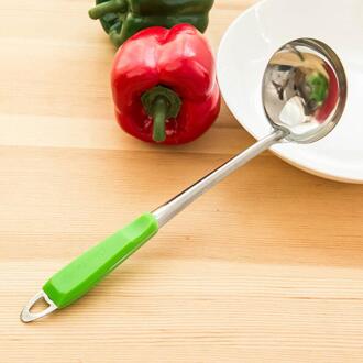 Rvs Skimmer Zeef Soep Lepel Soeplepel Keuken Gadgets Handvat Muur Opknoping Snoep Kleur Koken Gereedschap Accessoires groen soep lepel