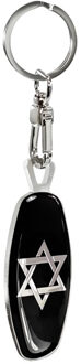 RVS sleutelhanger - Emblem/ Flag Star of David+DE AV234262
