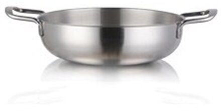 Rvs Soeppan Huishouden Inductie Compatibel Nonstick Fry Pan Multi-purpose Kookgerei Gebruik Voor Keuken Restaurant