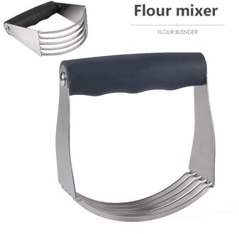 Rvs Soft Grip Gebak Blender Deeg Cutter Meel Mixer Cake Handheld Meel Brood Eiklopper Keuken Accessoires