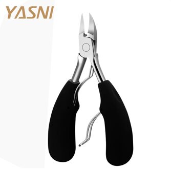 Rvs & Soft Rubber Handvat Vingernagel & Teennagel Cuticle Nipper Trimmen Cutter Schaar Tang Nagelknipper Cutter NT56