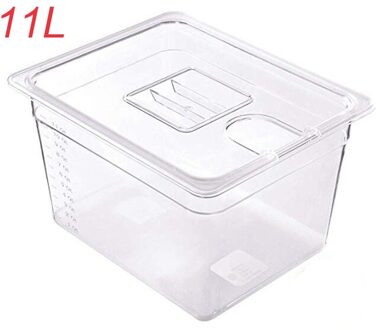 Rvs Sous Vide Rack En 11L Sous Vide Fornuis Containers Sets Afneembare Verdelers Separator Voor Onderdompeling Circulators