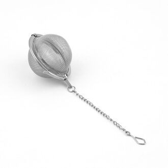 Rvs Sphere Locking Spice Tea Ball Zeef Mesh Zetgroep Theezeefje Filter Infusor Mesh Herbal Ball Koken Gereedschap 4.5CM