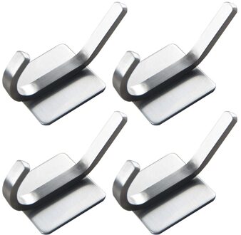 Rvs Sterke Belasting Capaciteit Rack Naadloze Zelfklevende Geen Boren Badkamer Kleerhanger Muur Mount Haak