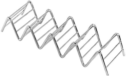 Rvs Taco Holder Pannenkoek Mexicaanse Voedsel Stands Plaat Protector Voedsel Houder Pannenkoek Rack Stand Houdt Keuken Gereedschap 4 rooster