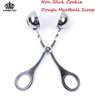 Rvs Tang Vlees Baller Vlees Ballen Maker Cookie Deeg Gehaktbal Scoop