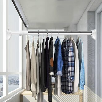 Rvs Telescopische Verstelbare Staaf Wasdroger Rvs Tension Rod Badkamer Rail Kan Worden Gebruikt 70-120cm