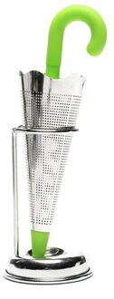 Rvs Thee Zetgroep Paraplu Vorm Siliconen Herbal Spice Filter Zeef
