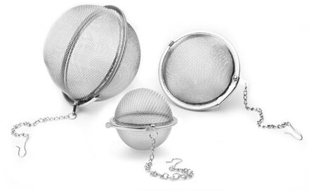 Rvs Thee Zetgroep Sphere Locking Ball Zeef Mesh Zetgroep Thee Filter Theepot Keuken Accessoires Gadgets Gereedschap dia 7cm