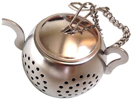 Rvs Thee Zetgroep Sphere Locking Spice Tea Ball Zeef Mesh Zetgroep Thee Filter Theepot Keuken Accessoires