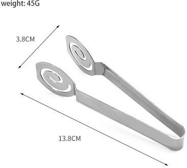 Rvs Theezakje Clip Knijper Theezakje Tang Voedsel Brood Plakjes Citroen Tang Keuken Bakken Tool Tea Leaf Zeef Clip