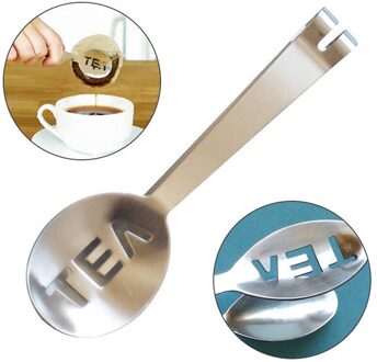 Rvs Theezakje Clip Tang Theezakje Squeezer Zeef Houder Grip Lepel Mini Suiker Clip Thee Blad Zeef Anti Klem