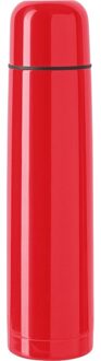 RVS thermosfles/isoleerkan rood 1000 ml - Action products