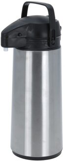 RVS thermoskan/isoleerkan met pomp 1,8 liter