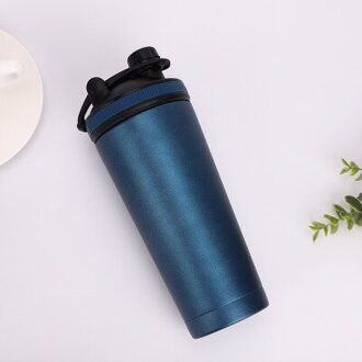 Rvs Thermoskan Voor Mannen En Vrouwen Fitness Double-Layer Vacuüm Shaker Draagbare Sport Water cup lucht blauw