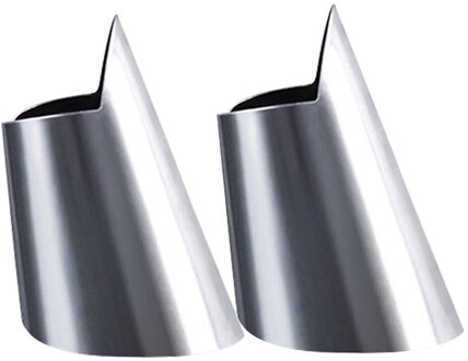 Rvs Thumb Cutter Anti-Snijden Nail Cover Picking En Snijden Groenten Beschermen Vinger Moer Beschietingen Keuken Tool B 2stk
