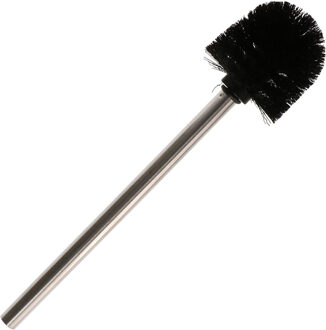 RVS toiletborstel/wcborstel zwart - 34 cm - Roestvast staal