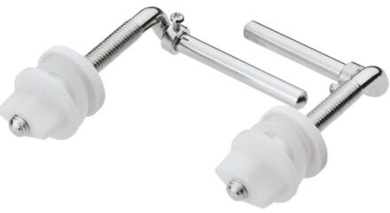 RVS toiletzitting bevestiging, chroom, 25 mm, paar - 988290113