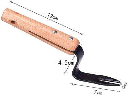 Rvs Tuin Wieder Zaaien Dibber Hand Tool Tuinieren Wieder schop met Ergonomisch Handvat voor Planten en Wieden Tool A1