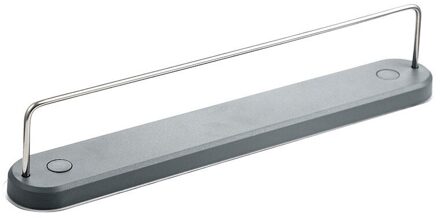 Rvs Vaste Handdoekenhouder Badkamer Handdoek Bar Wall Mounted Handdoek Hanger Enkele Haak Dual Handdoekhouders grijs