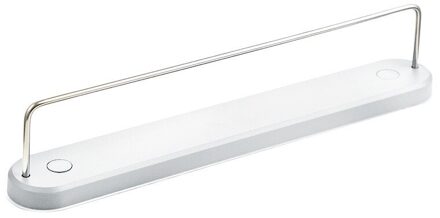 Rvs Vaste Handdoekenhouder Badkamer Handdoek Bar Wall Mounted Handdoek Hanger Enkele Haak Dual Handdoekhouders wit