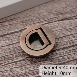 Rvs Verborgen Deurgrepen Verzonken Flush Pull Privacy Onzichtbare Deurknop Anti-Diefstal Schijf Ring Handvat Home Hardware 4