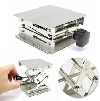 Rvs Verstelbare Boor Lift Laboratorium Lifting Platform Tafel Bench Lifter Router Schacht Hoogte Houtbewerking Lab Jack