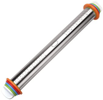 Rvs Verstelbare Deegroller Siliconen Fondant Mat Deeg Liner Pad Non-stick Gebak Cake Bakvormen Meel Keukengereedschap