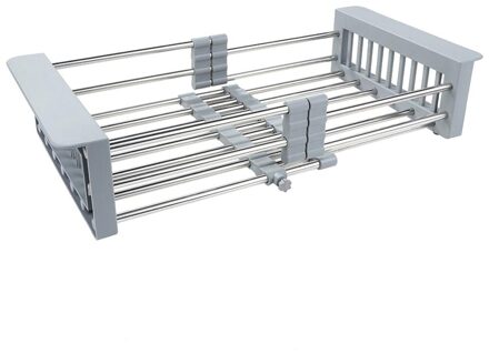 Rvs Verstelbare Telescopische Keuken Over Sink Schotel Droogrek Insert Organizer Fruit Groente Lade Afdruiprek