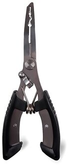 Rvs Vissen Tang Scissor Braid Line Cutter Lokken Haak Remover Tang Visgerei Accessoires Snijden Vis Tang 16x4x10cm zwart