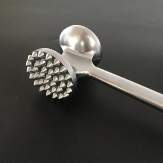 Rvs Vleesvermalser Draagbare Huishouden Keuken Gereedschap Steak Tender Dubbele Kanten Losse Varkensvlees Rundvlees Beat Vlees Hamer