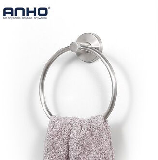 Rvs wall mount handdoek ring badkamer opslag accessoires Ronde handdoek houder Badkamer Handdoekenrek Hanger