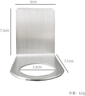 Rvs Wall Mount Zeep Douchegel Dispenser Fles Houder Haak Opknoping Hanger Rack Badkamer Keuken Organizer Geen Boor