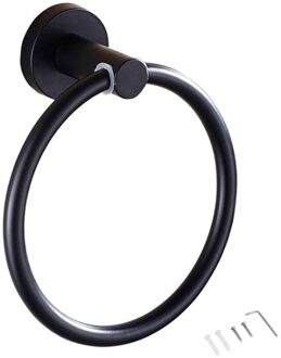 Rvs Wall Mounted Ronde Handdoek Ring Houder Rack Plank Hanger Badkamer Accessoires Universele
