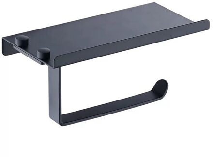 Rvs Wandmontage Zilver Toiletrolhouder Tissue Papier Houder Rolhouder Met Telefoon Opslag Plank Badkamer Toegang C