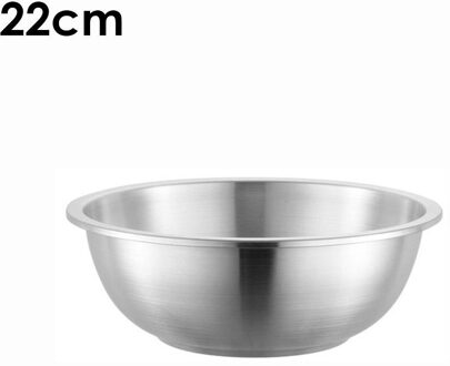 Rvs Wastafel 304 Verdikte Slakom Soepkom Ronde Koreaanse Keuken Soepkom Sterk En Duurzaam Populaire 22cm