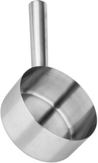 Rvs Water Pollepel Lange Handvat Bailer Water Scoop Woonaccessoires Voor Keuken Badkamer (Diameter 16Cm) 21.5x16x8.5cm