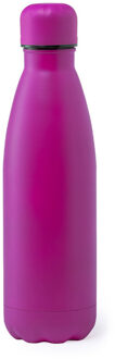 RVS waterfles/drinkfles fuchsia met schroefdop - 790 ml - Sportfles - Bidon - extra groot