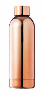 RVS waterfles/drinkfles kleur metallic koper - met schroefdop - 800 ml