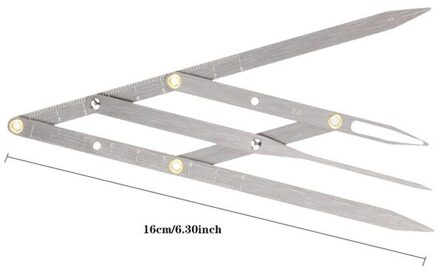 Rvs Wenkbrauw Gouden Ratio Remklauwen Microblading Permanente Stencil Make Sjabloon Wenkbrauw Gids Heerser Maatregel Tool zilver