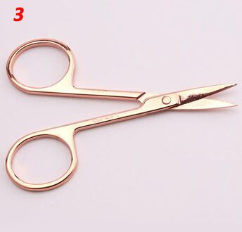 Rvs Wenkbrauw Schaar Trimmer Eye Brow Wimpers Neus Haar Schaar Manicure Schaar Cutter Nail Makeup Tools 3