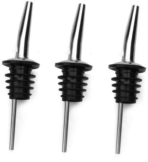 Rvs Wijn Liquor Schenker Food-Grade Lekvrije Wijn Fles Schenker Stopper Olie Fles Schenker Stopper keuken Tool 3stk