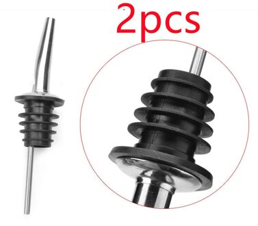 Rvs Wijnfles Stop Keuken Gereedschap Olie En Azijn Dispenser Uitloop Fles Schenker Bar Wijn Accessoire Conische Uitloop 2stk