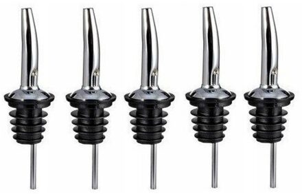 Rvs Wijnfles Stop Whisky Liquor Olie Bar Supplies Fles Tuit Pourer Party Barman Thuis Bar Gereedschap TSLM1 5stk