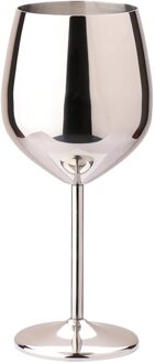 Rvs Wijnglas 500Ml Single-Layer Onbreekbaar Stamde Cocktail Goblet, Koper Plating 01